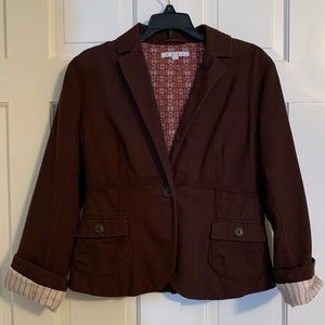 Brown Cabi 100% Cotton blazer
